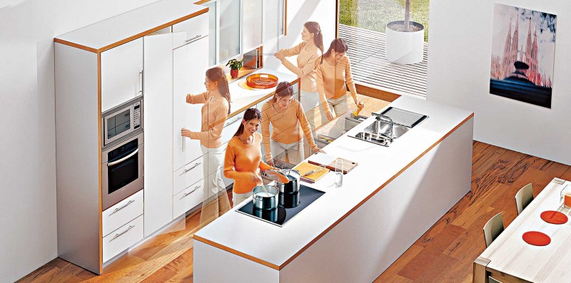 Ergonomische, durchdacht gestaltete Küchen machen keinen Stress. Da sitzt jeder Handgriff. Foto: Arbeitsgemeinschaft Die Moderne Küche (AMK)